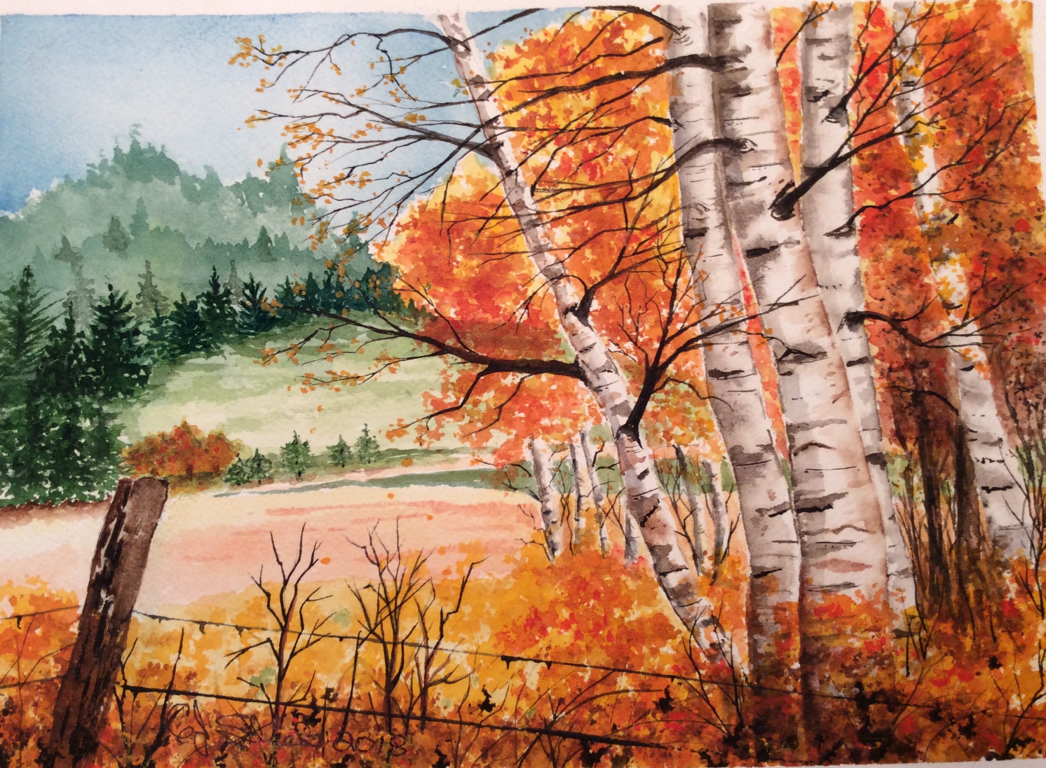 Fall in the Country by Cydney J. Steeb